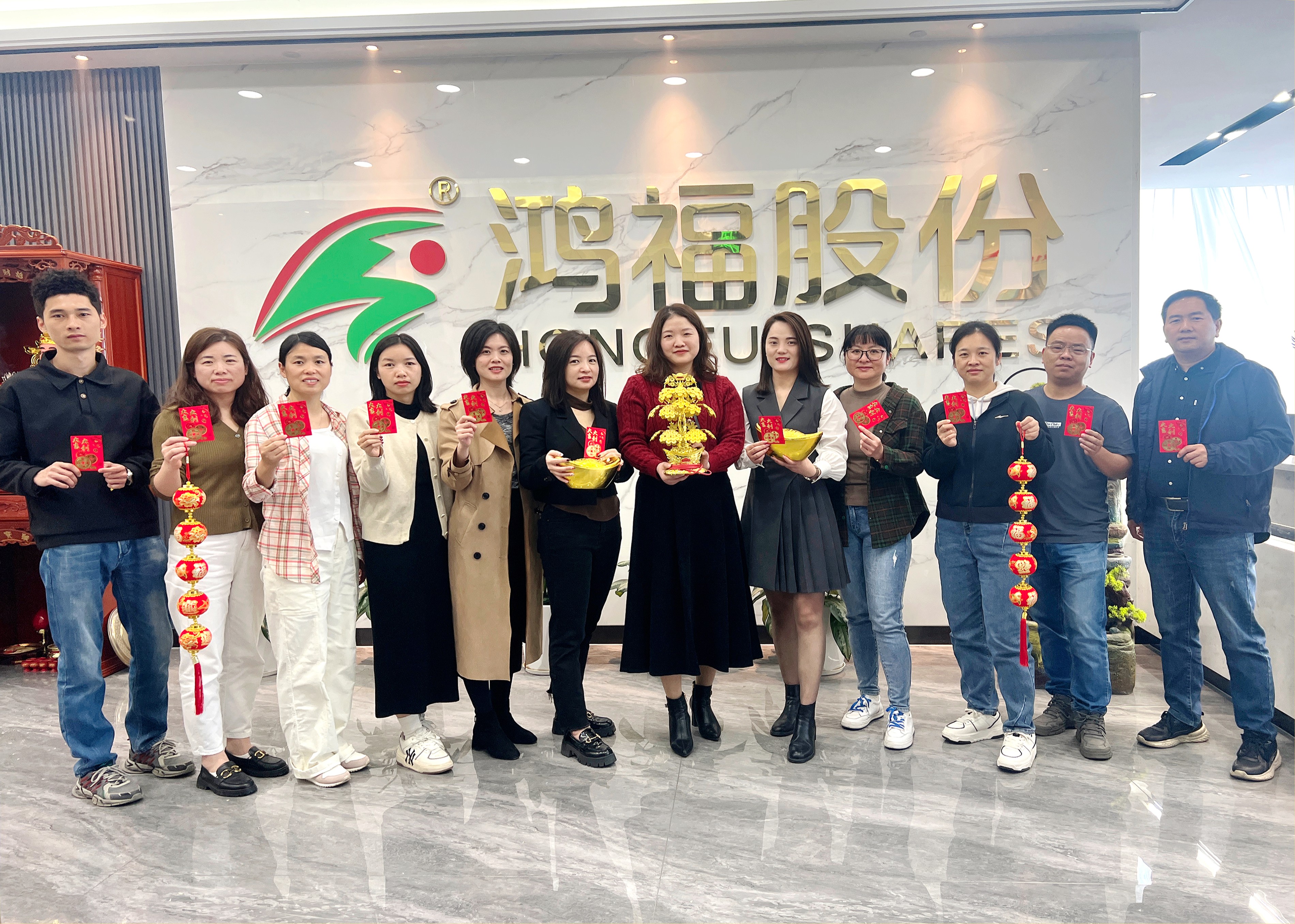 鞭炮齐声响，喜迎开门红！热烈祝贺鸿福股份开工仪式圆满礼成